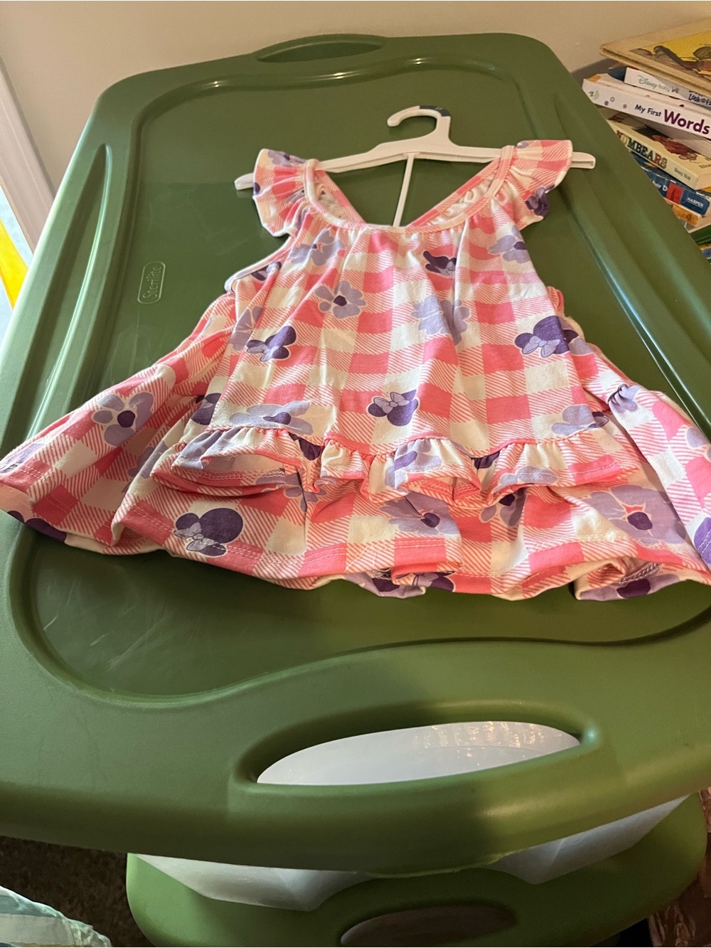 Disney Pink and Purple Plaid Floral Matching Set